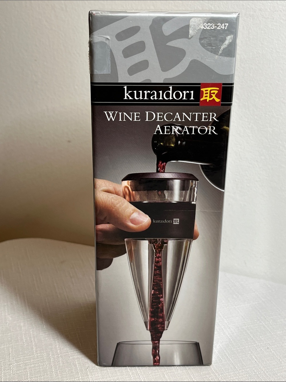 Kuraidori Wine Decanter Aerator - includes stand and filter and box
New